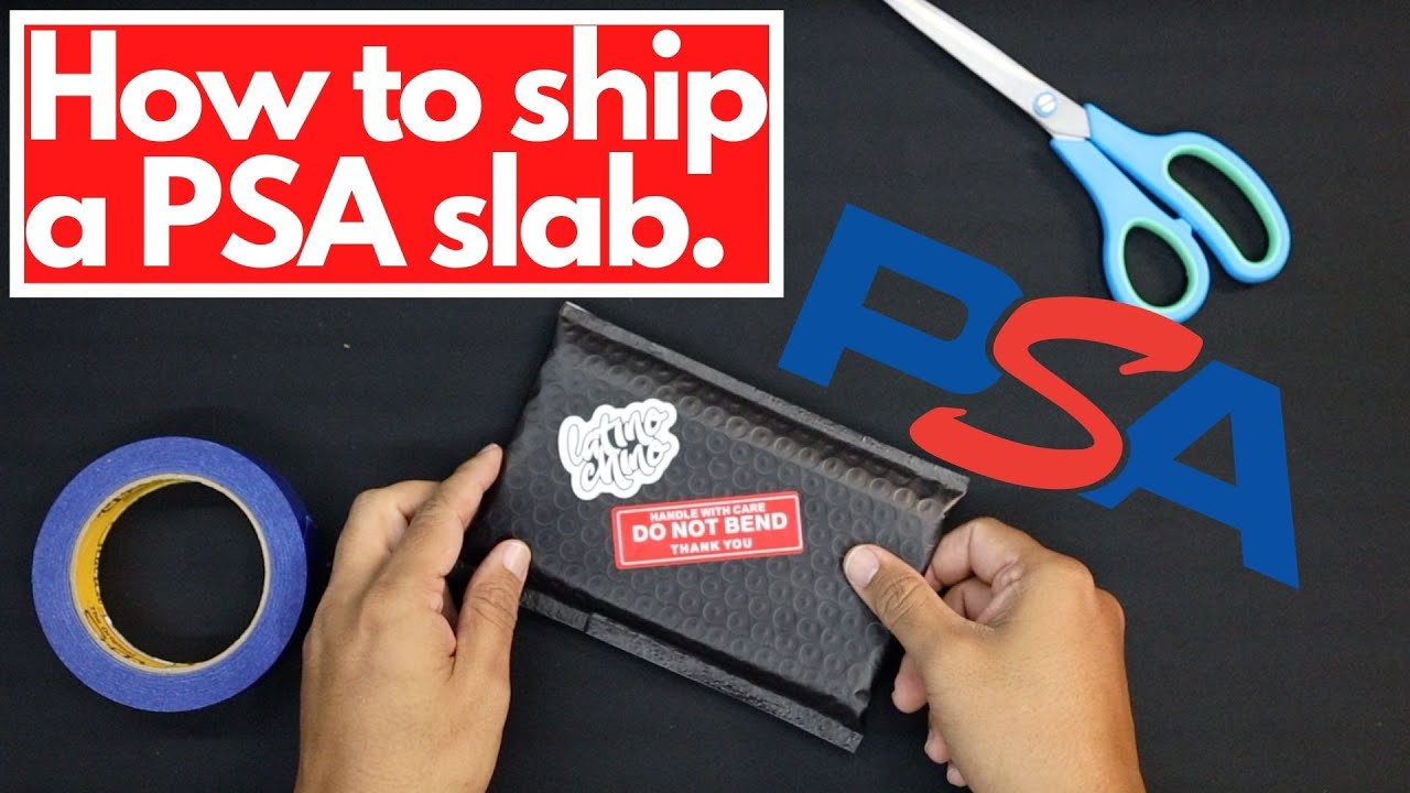 HOW I SHIP SINGLE GRADED CARDS 2023 | How to prep for shipping | PSA, SGC, BGS, HGA, CGS slab