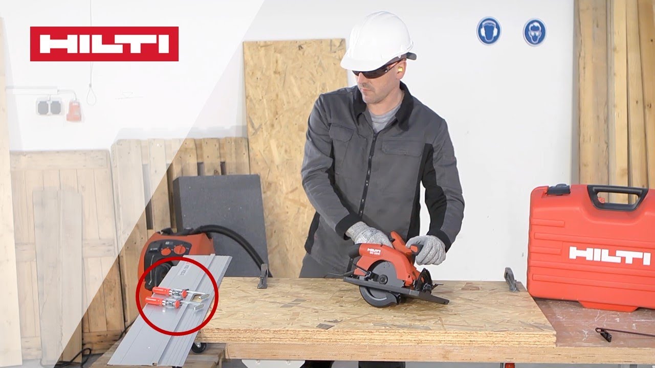HOW TO use your Hilti SC 55W Circular Saw with the Guide Rail