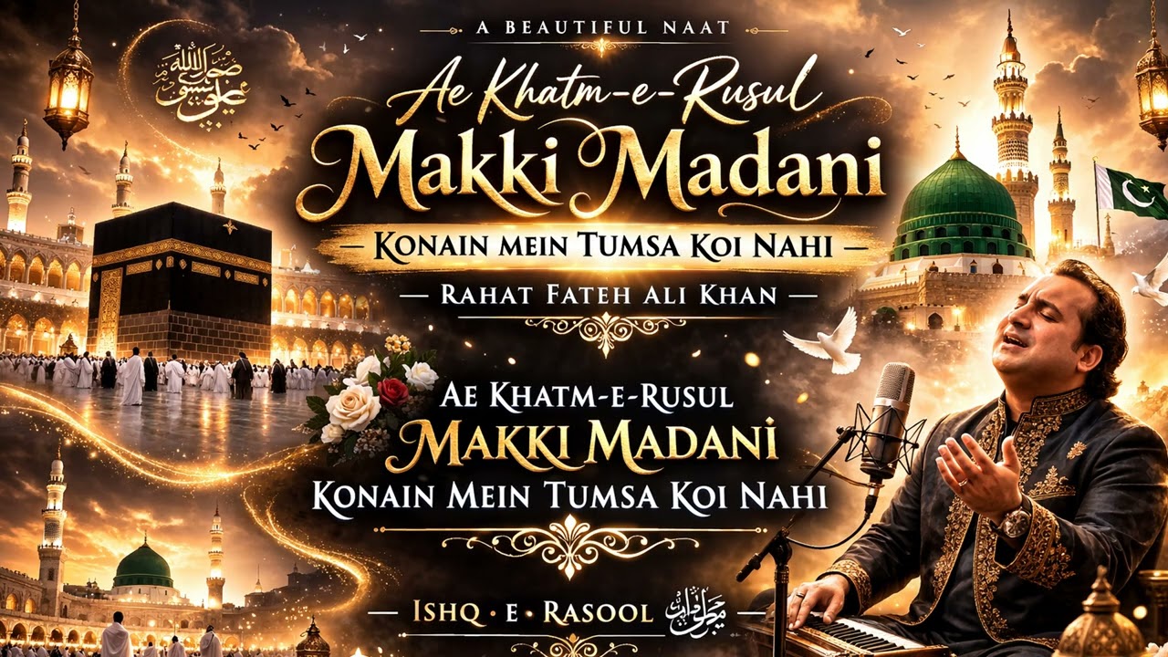Ae Khatm-e-Rusul Makki Madani  Konain Mein Tumsa Koi Nahi  Rahat Fateh Ali Khan | Ramzan Naat 2026