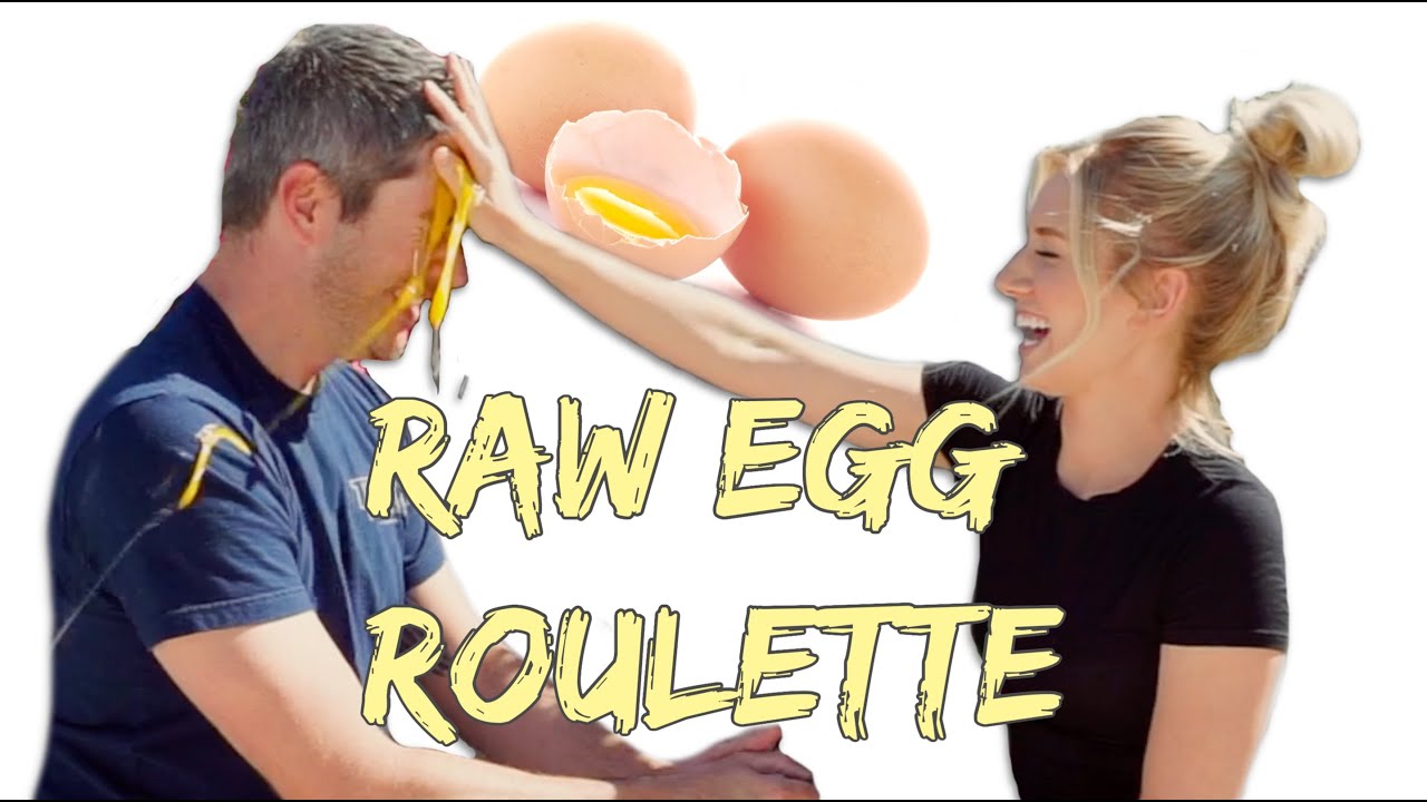 RAW EGG ROULETTE! Arie and Lauren quiz each, wrong answer gets you an egg to the FACE haha