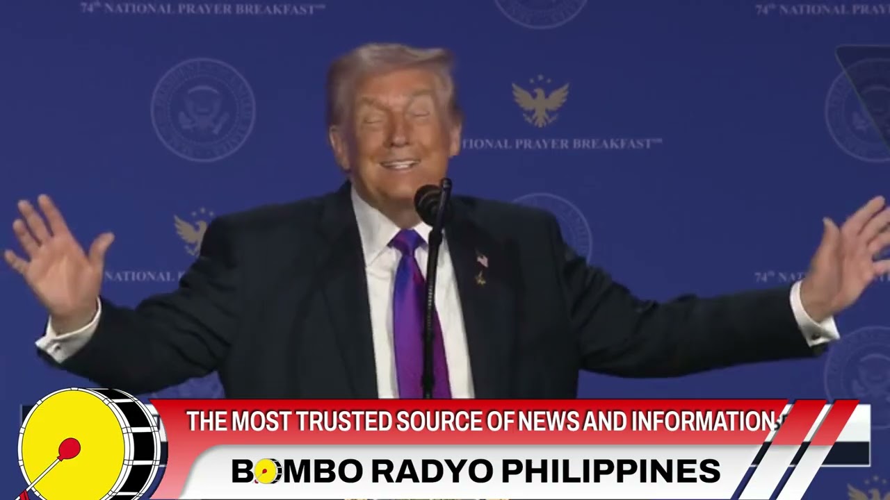 US Pres.Trump on  National Prayer Breakfast| Bombo Radyo