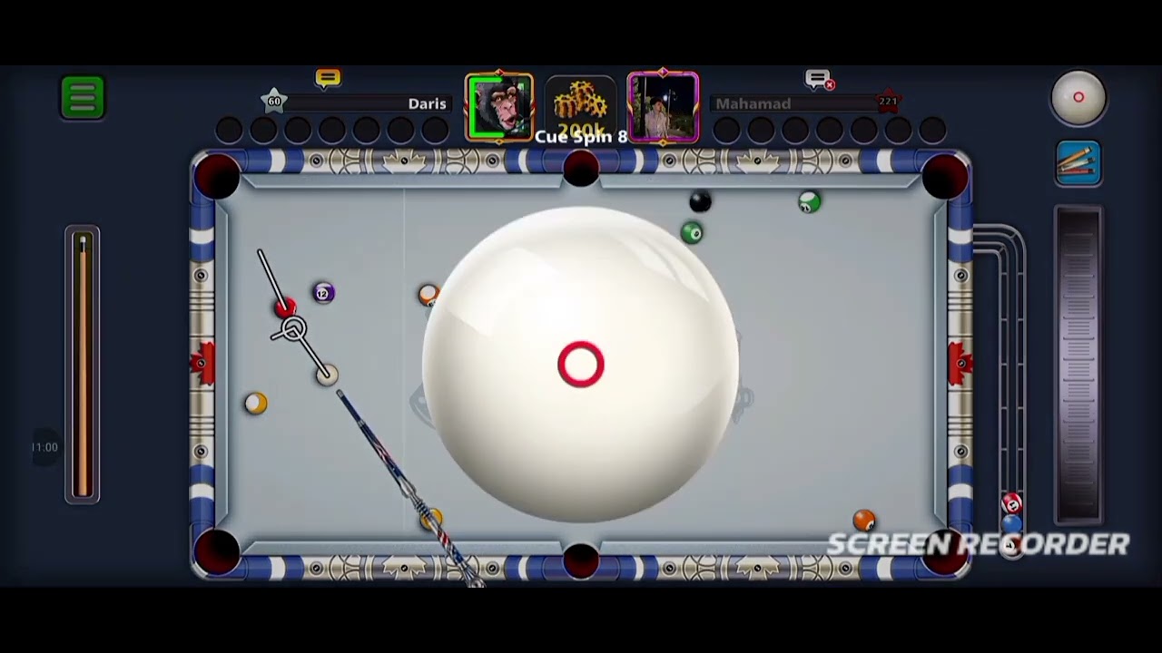 I played in 8 ball pool with 200k coins. #8ballpool #gaming #video 