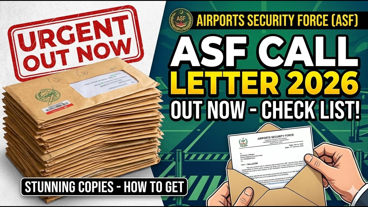 ASF Marit List 2026 | ASF Appointment Letter 2026 | Big Update