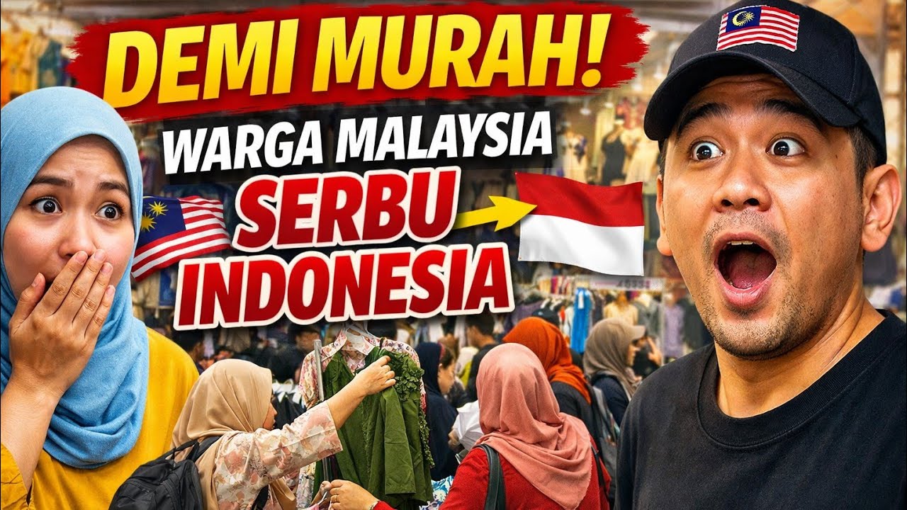 HARGA MALAYSIA MAKIN MENCEKIK! Warganya Ramai-Ramai Beli Baju Lebaran ke Indonesia