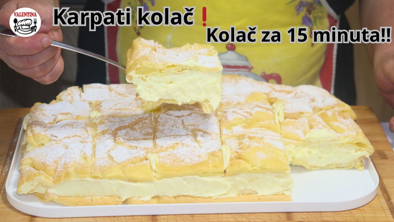 Torta za 15 minuta💥Čuvena- Karpati torta-Kolač❗Ukusnija od Sladoleda-Nestala za jedan dan😋❗