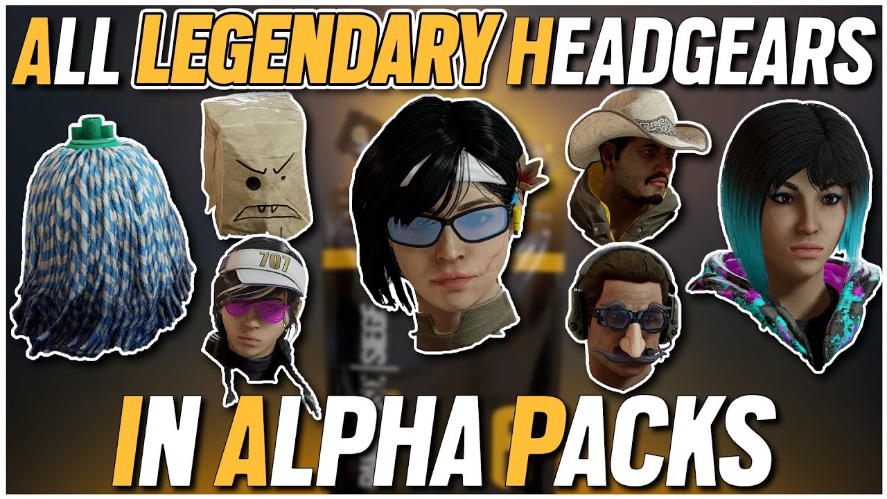 ALL LEGENDARY HEADGEARS IN ALPHA PACKS - Operation North Star