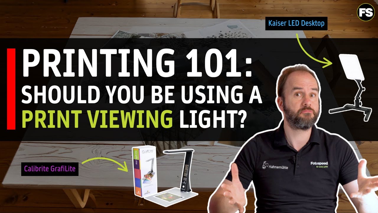 Printing 101: How and why to use a print viewing light?