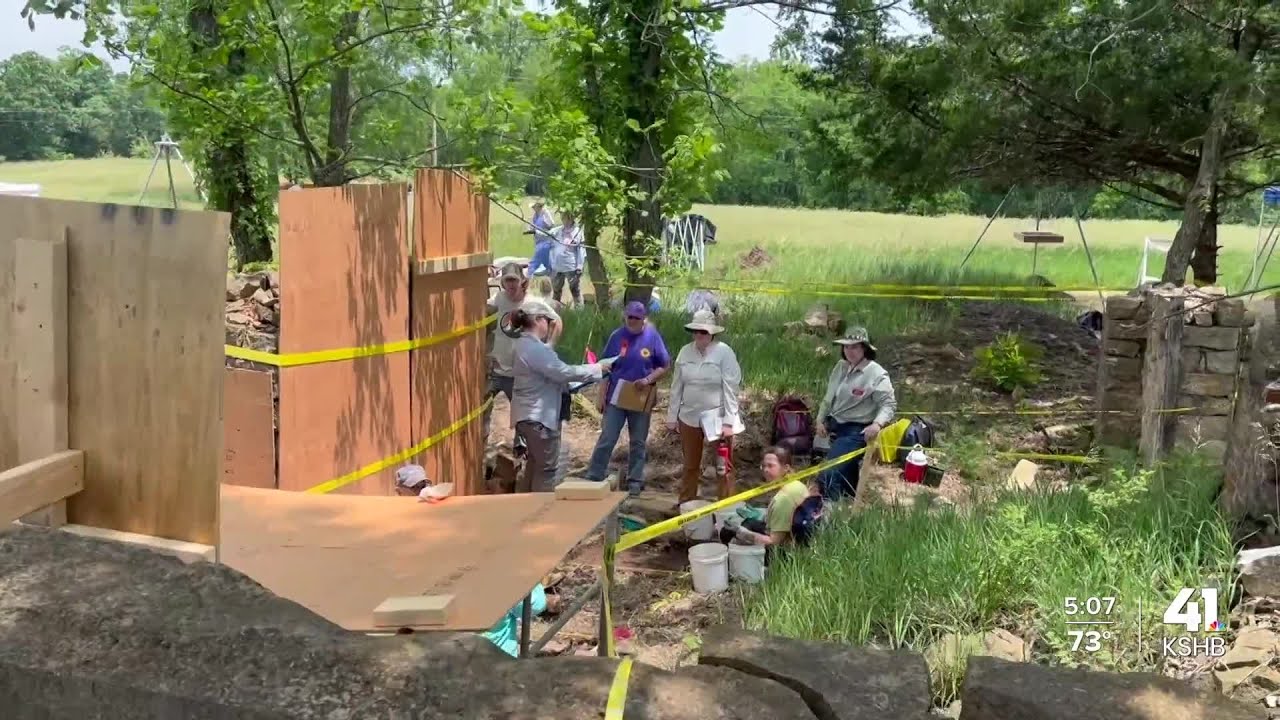 Washburn University students, community dig up history of former Lecompton mansion