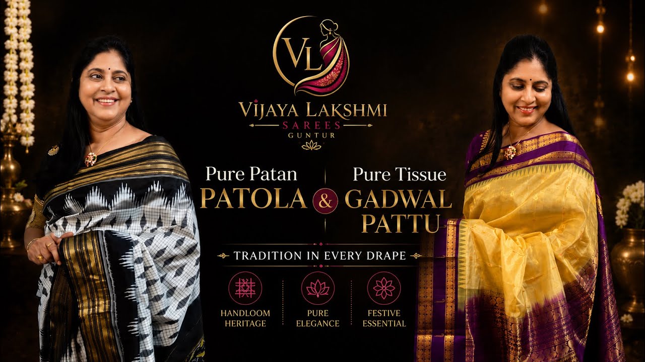 Pure Patan Patola Sarees & Pure Tissue Gadwal Pattu Sarees | Latest Premium Handloom Silk #viral 