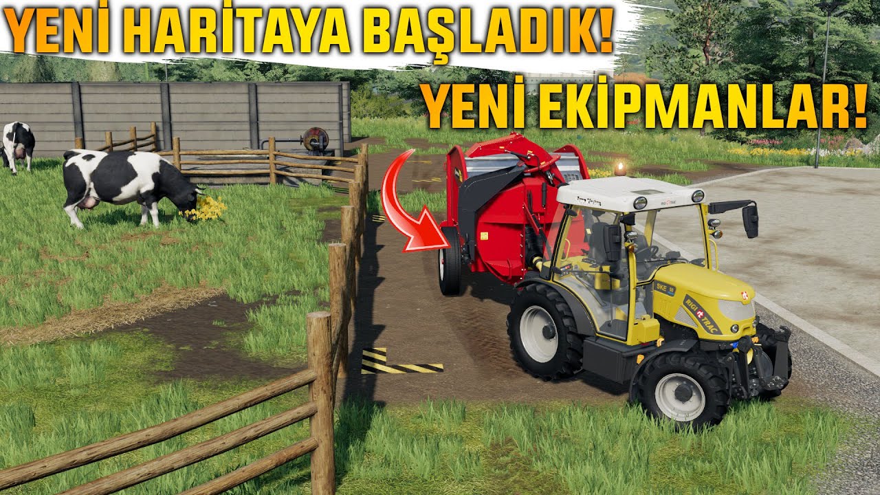 YENİ HARİTAYA BAŞLADIK! YENİ EKİPMANLAR! FARMING SIMULATOR 2019 TÜRKÇE