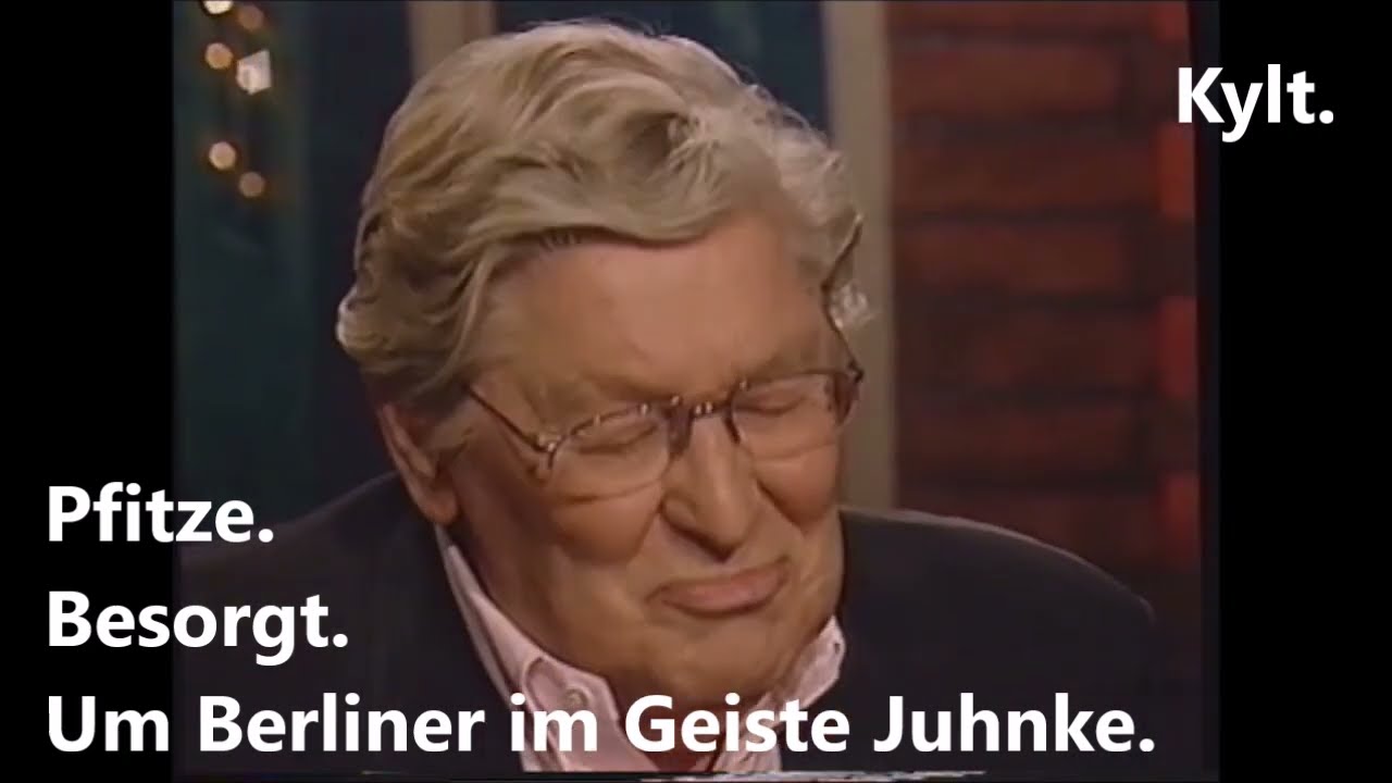 Günter Pfitzmann. Besorgt. Um seinen Berliner im Geiste Harald Juhnke.