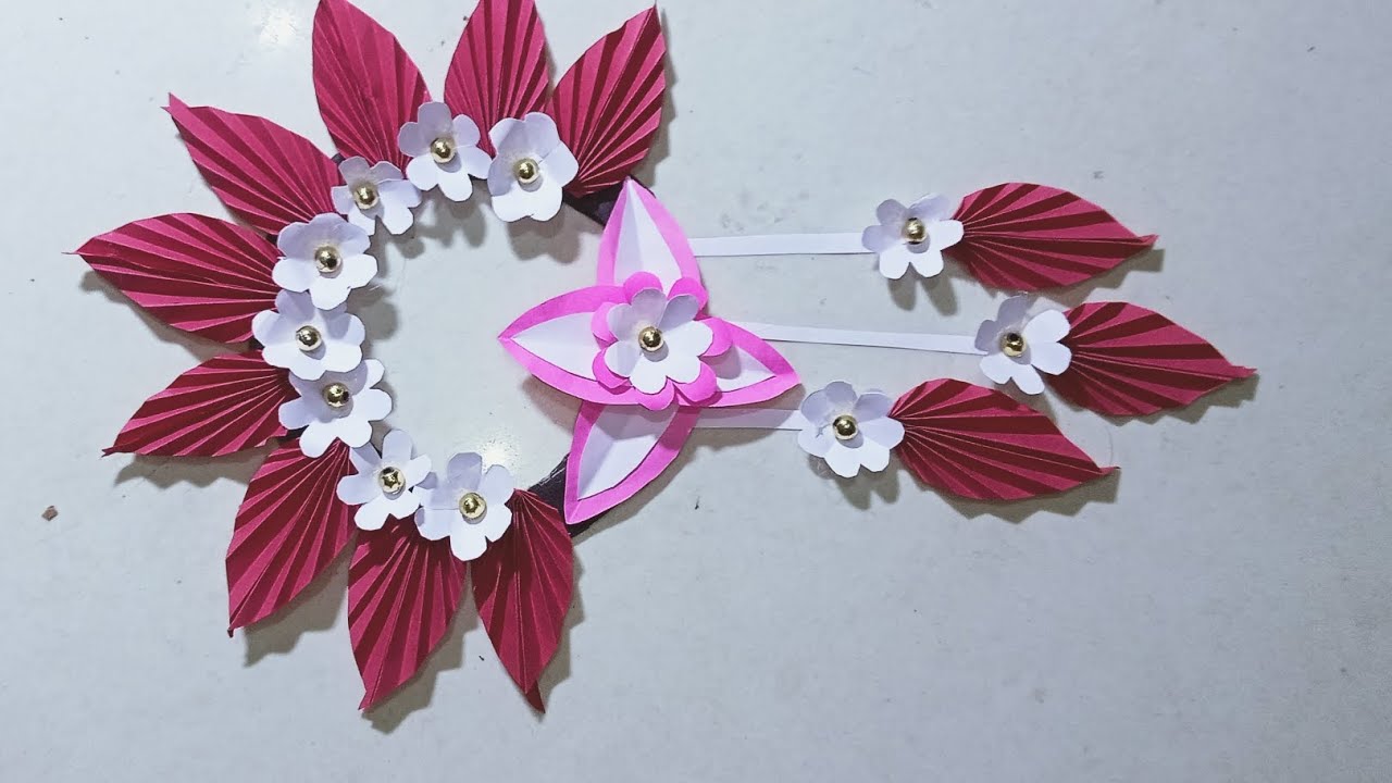 10 Quick Easy Paper Wall Hanging Ideas / Heart Flower Wall decor / Cardboard  Reuse /Room Decor DIY