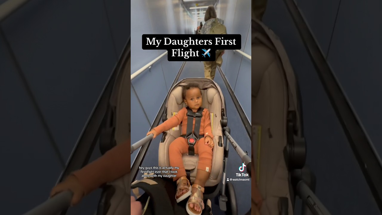 My baby&rsquo;s first flight!! 💜 #babyfirstflight #minivlog #dayinmylife #singlemom #fyp #momvlogger #mom
