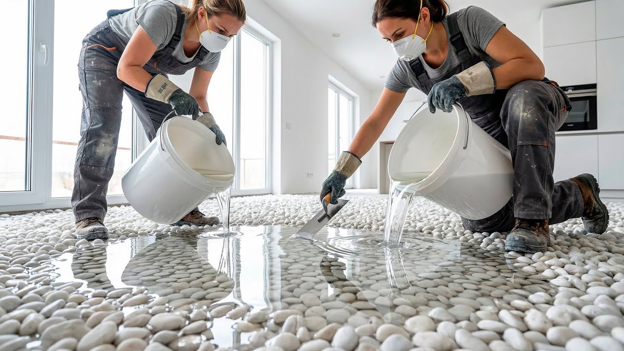 Top 10 Luxurious Epoxy Floors Featuring Resin Pours with Stone, Wood and 3D Design
