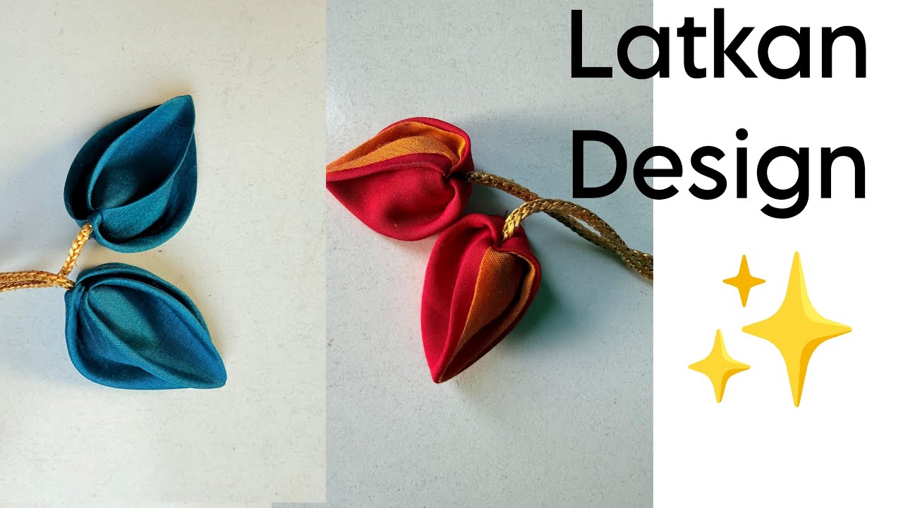 Latkan design |Latkan banane ka trika |Latkan design tutorial |Blouse latkan design #latkan 