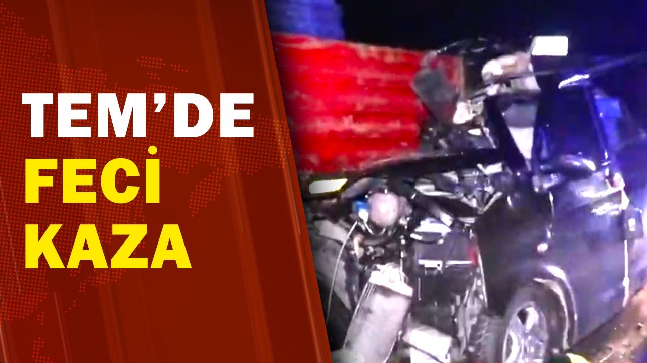 Bolu'da Minib&uuml;s, Tıra &Ccedil;arptı: 2 &Ouml;l&uuml; 3 Yaralı | A Haber