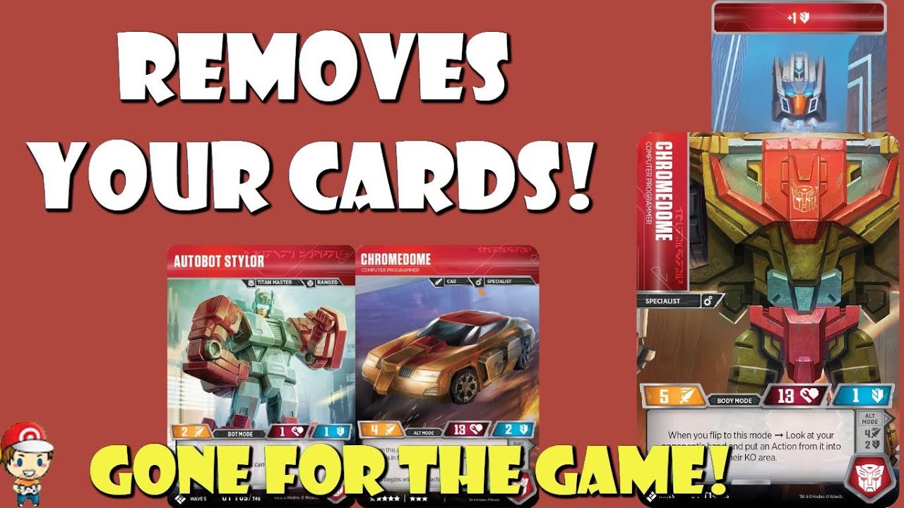 Chromedome Removes Your Cards From The Game! That&rsquo;s New! (Transformers TCG Wave 5!)