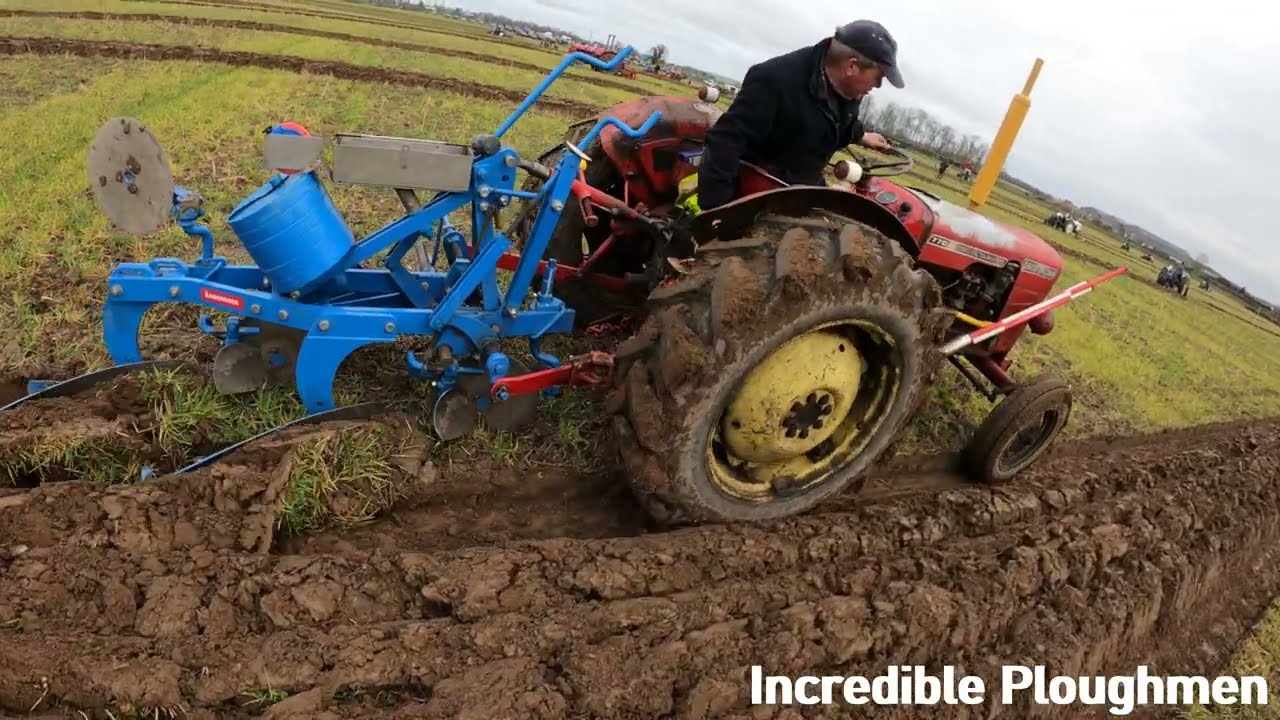 1965 David Brown 770 Selectamatic 2.4 Litre 3-Cyl Diesel Tractor (36 HP) with Ransomes Plough