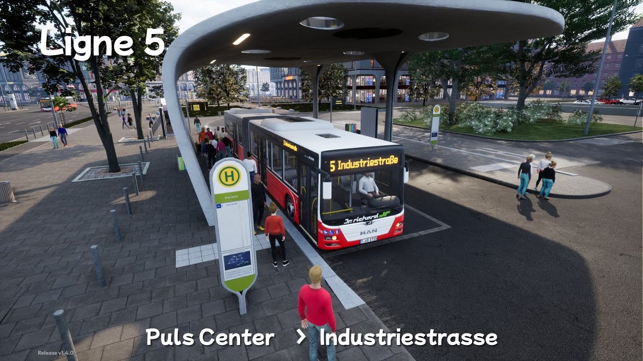 City Transport Simulator - Saison 3 Ligne 5  A23 _ PULS CENTER----INDUSTRIESTRASSE