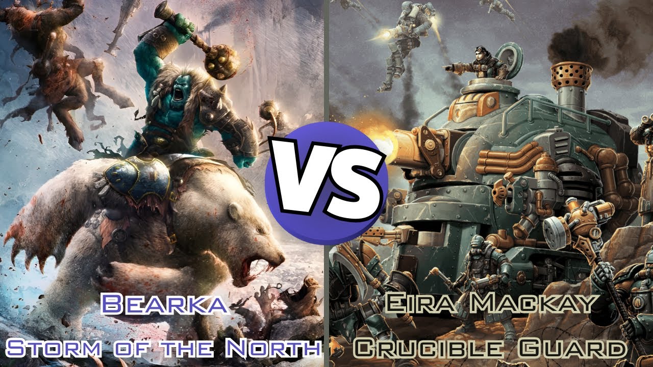 Warmachine 100pt Battle Report - Crucible Guard (Mackay) vs Storm of the North (Borka)