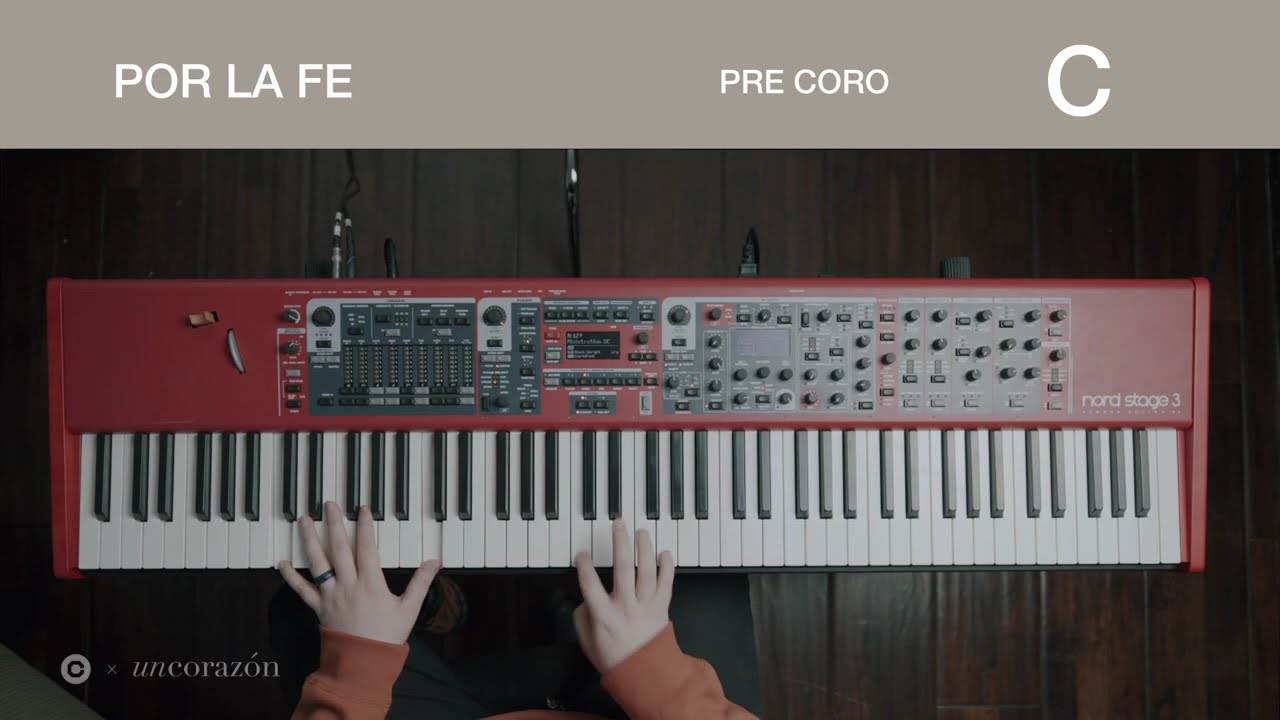 Por La Fe - Un Corazón | Tutorial Oficial Piano