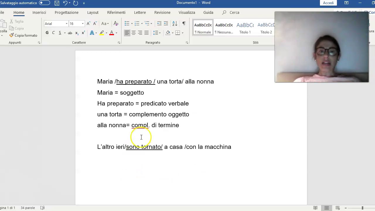Frasi analisi logica