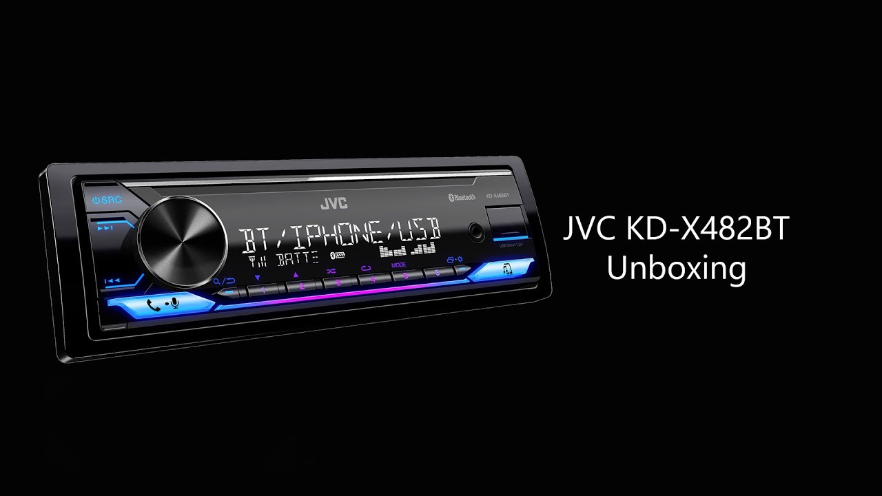 JVC KD-X482BT Unboxing