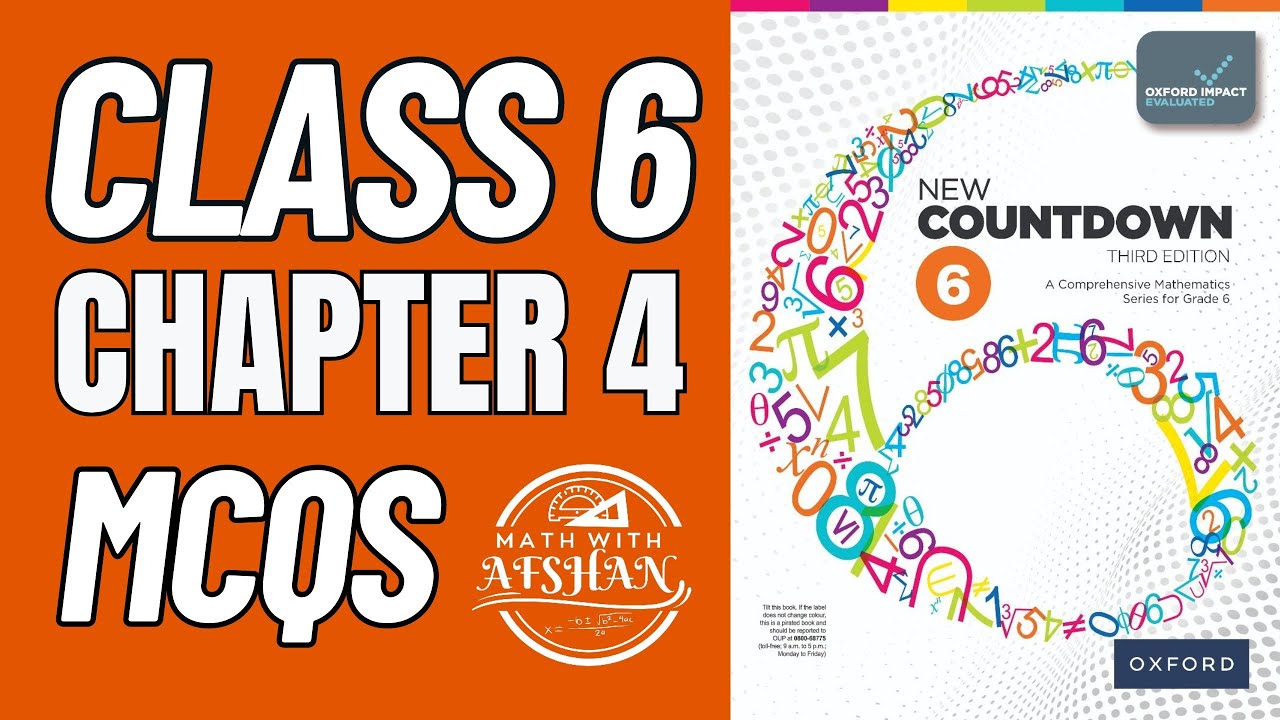 Class 6 Math Chapter 4 MCQs | Countdown 6 | OXFORD SYLLABUS | Math with Afshan #maths