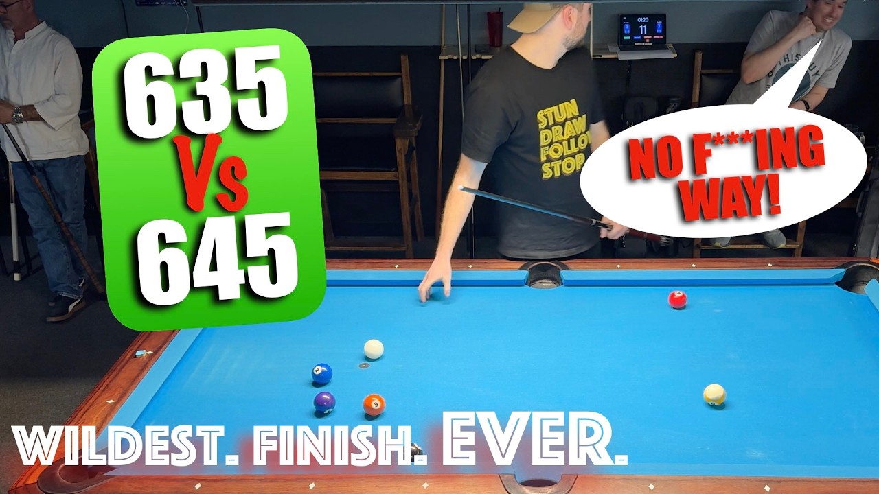ABSOLUTELY INSANE finish!!! Amateur Pool match 645 vs 635 UPL!