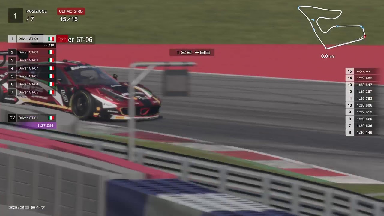 E-sport race RED BULL RING 10 ott | centro di simulazione GTgarage-SIMracing | GT7