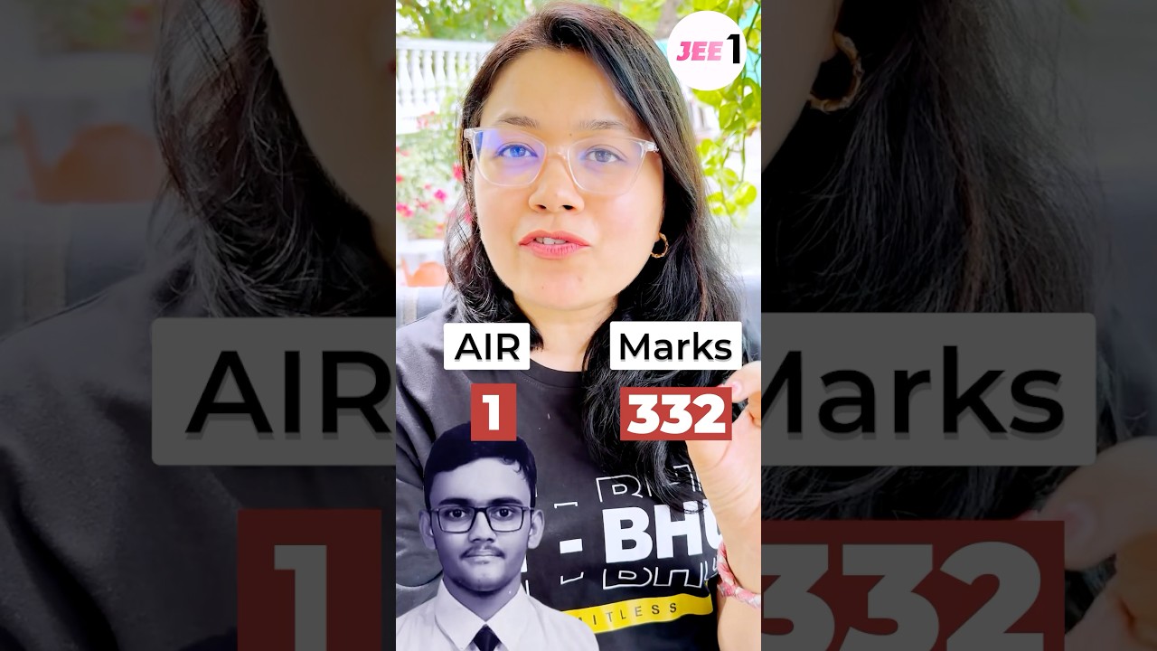 Marks vs Rank JEE Advanced 2025 in 25sec #jee1