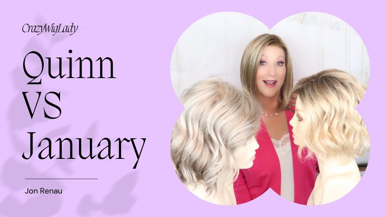 SISTER WIGS Comparison! Jon Renau QUINN & JANUARY | SIDE BY SIDE | Similarities and differences!