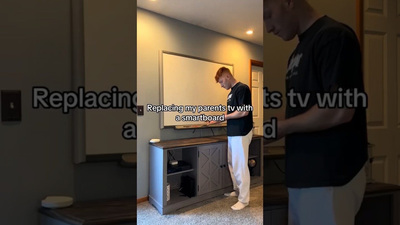 Replacing My Parents Tv With A SmartBoard