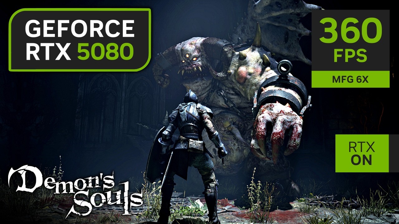 Demon's Souls Remake on RTX 5080 | Up to 360fps with Multi Frame Gen 🔥
