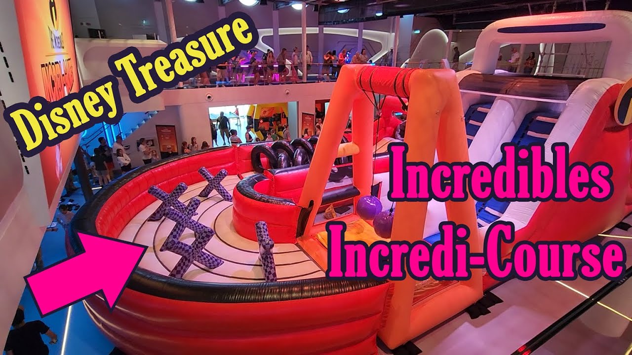 Disney Treasure Incredibles Incredi-Course Games onboard the Cruise!