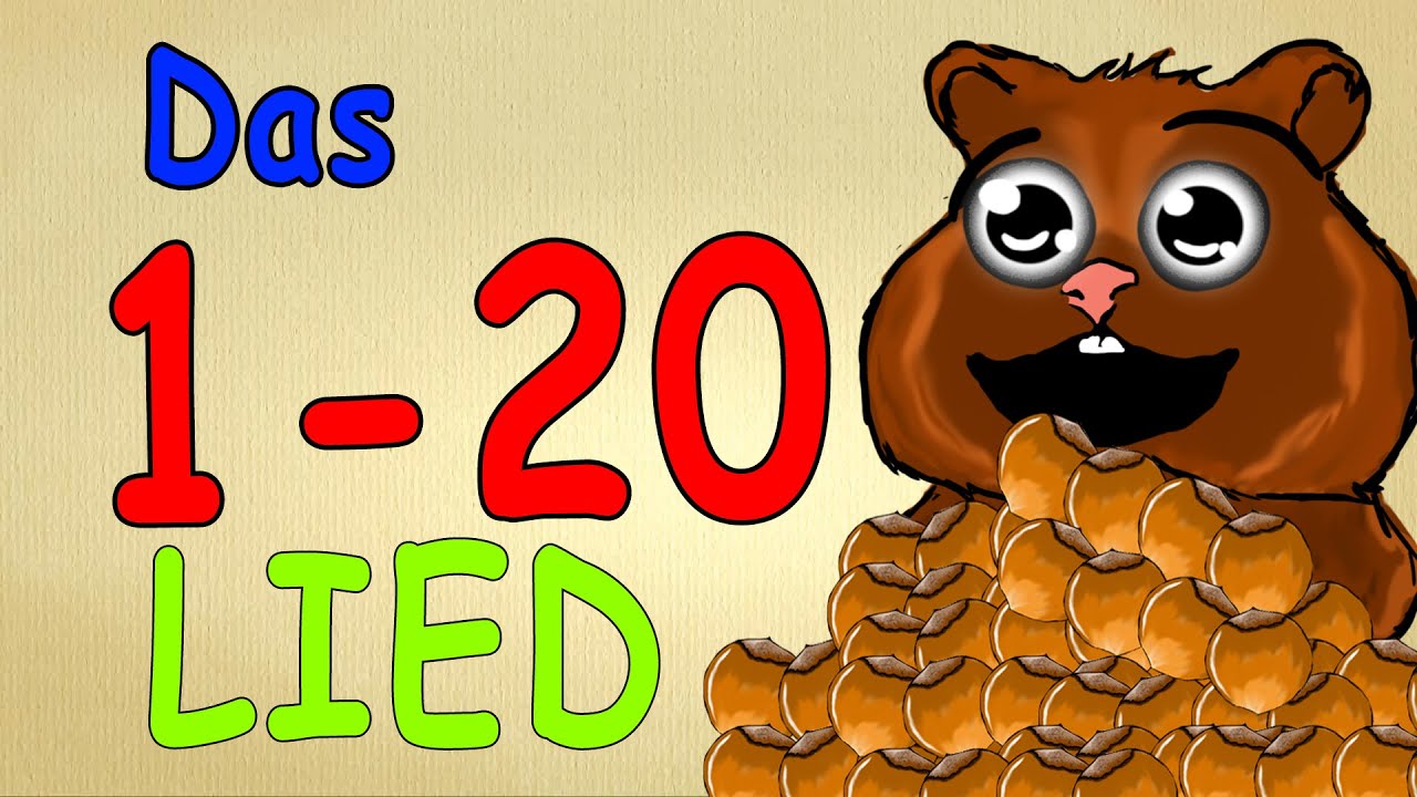 Zahlen lernen deutsch bis 20 - mit Harald Hamster - z&auml;hlen lernen f&uuml;r kleinkinder 1-20 Animation