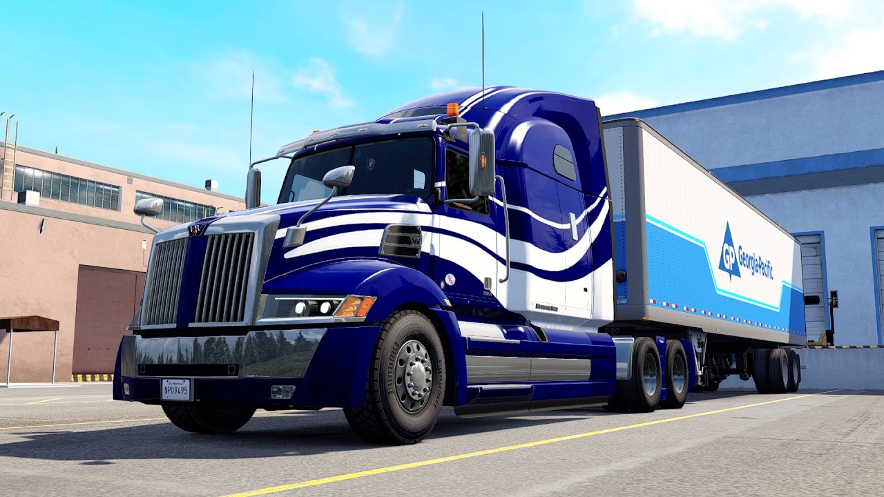 ATS [1.58] Realistic Driving | Western Star 5700XE | Lewiston - Sterling