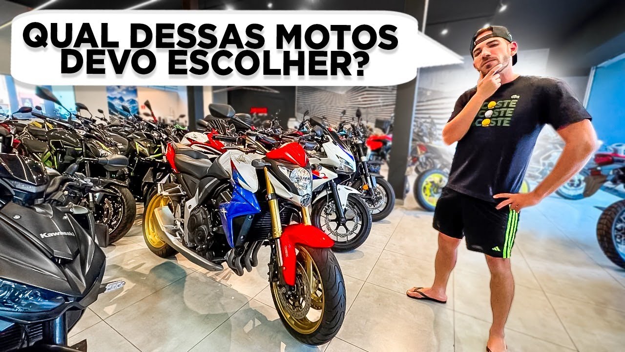 ESCOLHENDO UMA MOTO NOVA NA LOJA