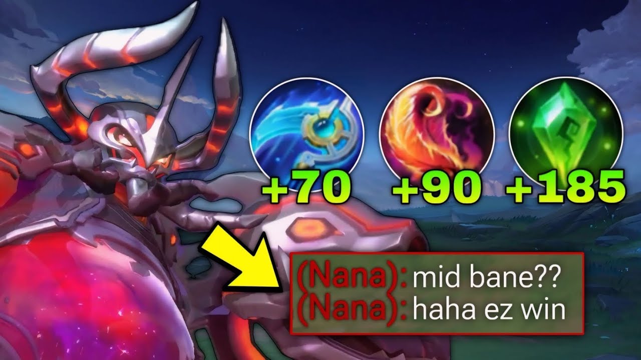 BANE BEST MAGIC BUILD IN MID LANE?!😱 INSANE BURST SHOT TUTORIAL!!