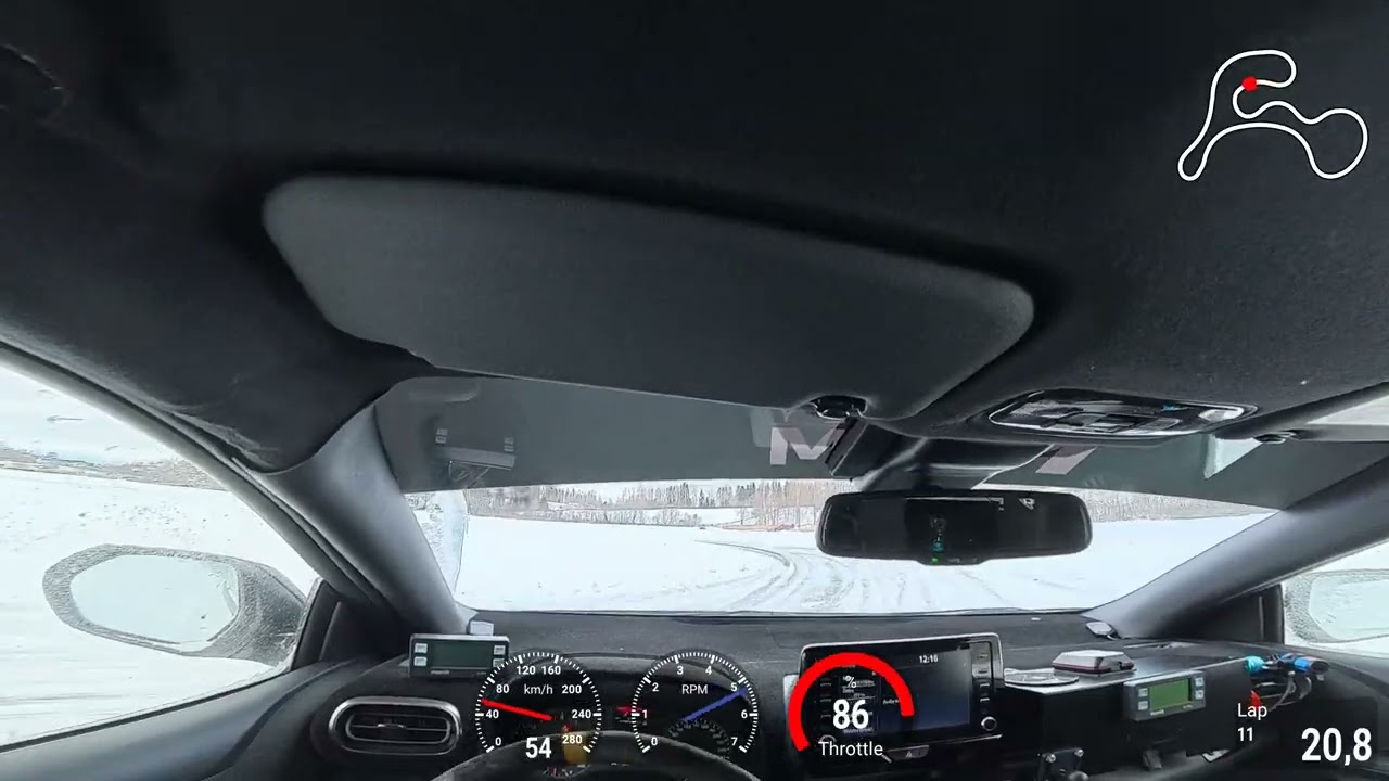 K.Rally Team Ice Driving Virrat Toyota GR Yaris kr&oacute;tki kolec, trochę lepsze k&oacute;łko