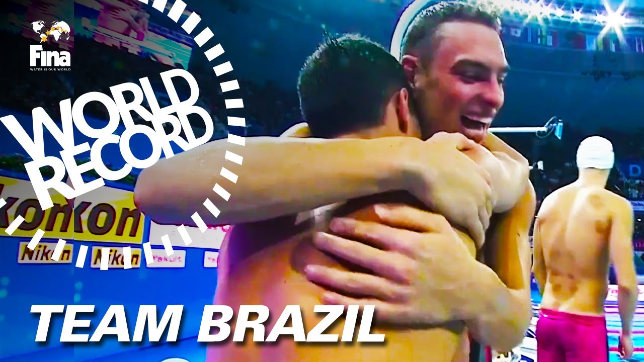 World Record - Team Brazil | #FINAHangzhou2018 | 4x200m Relay