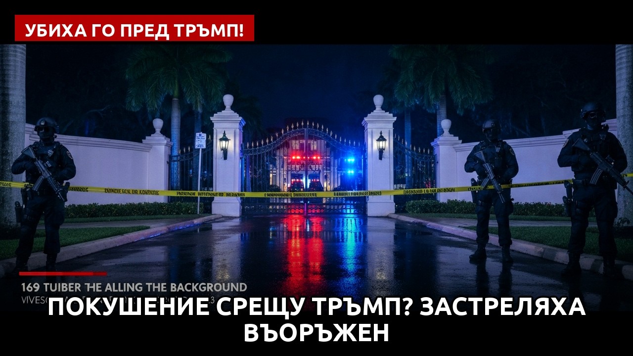 Покушение срещу Тръмп? Застреляха въоръжен мъж пред имението му във Флорида!