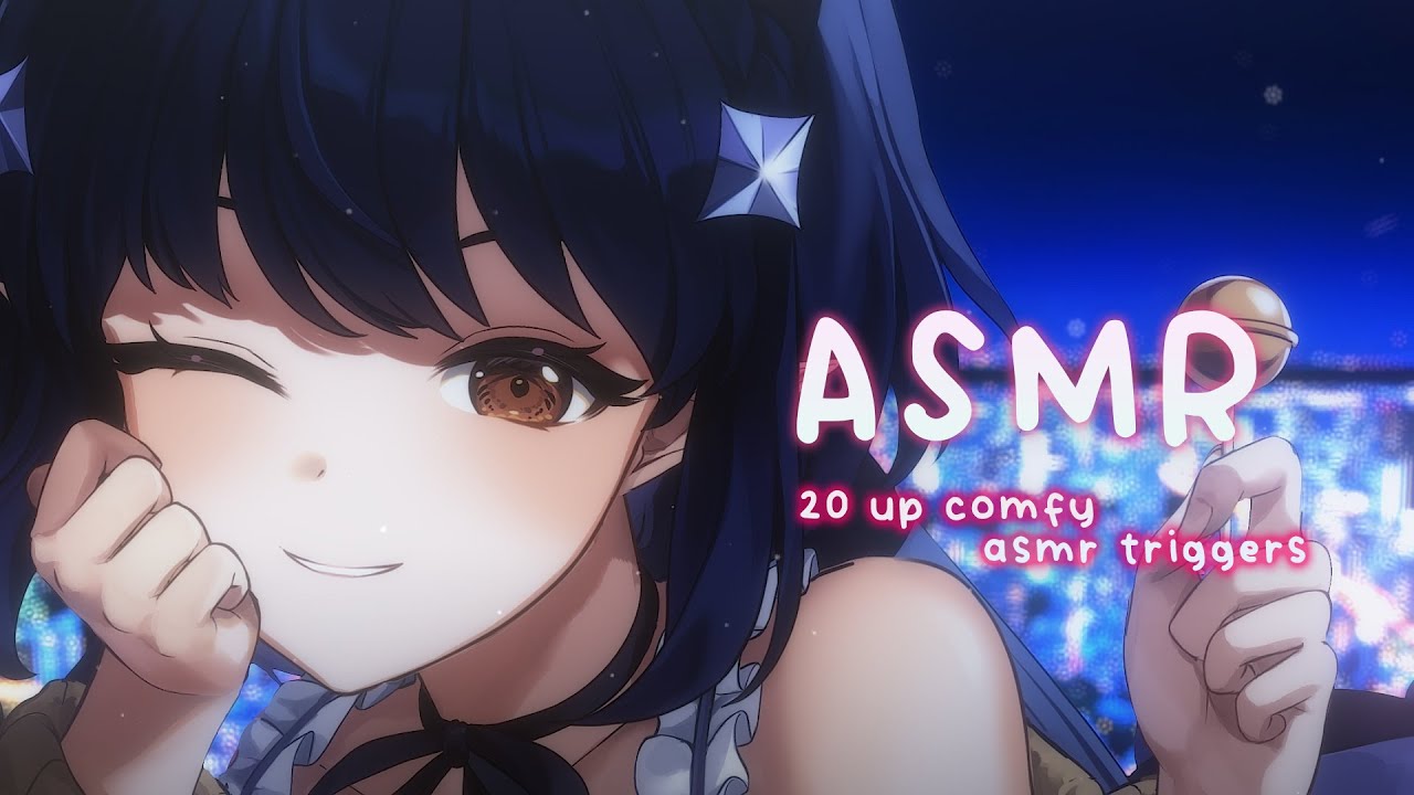 [ASMR/ 3Dio] 20 plus ASMR Triggers for Relaxing Sleep ♡ #VTuber