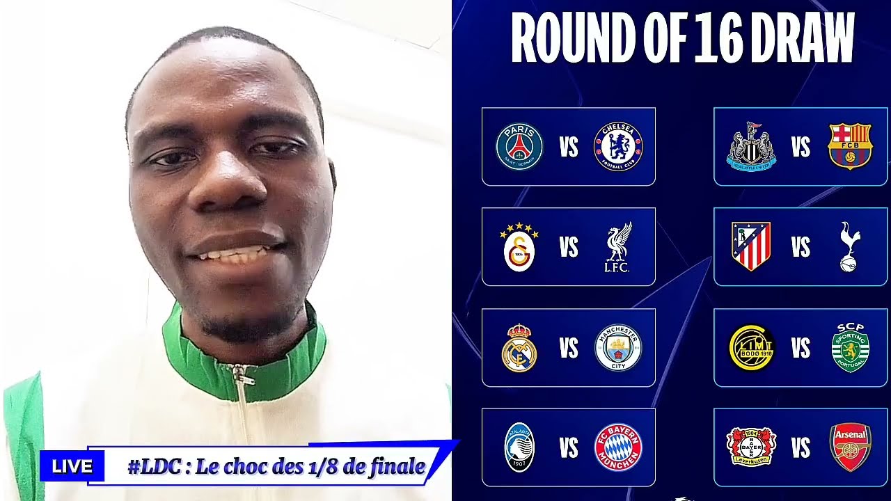 Ligue des champions : Le choc des 1/8 de finales