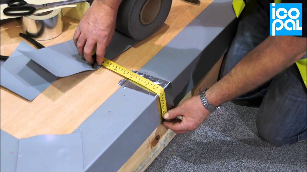Coated Metal Drip Butt Joint To Monarplan PVC Single Ply Roofing