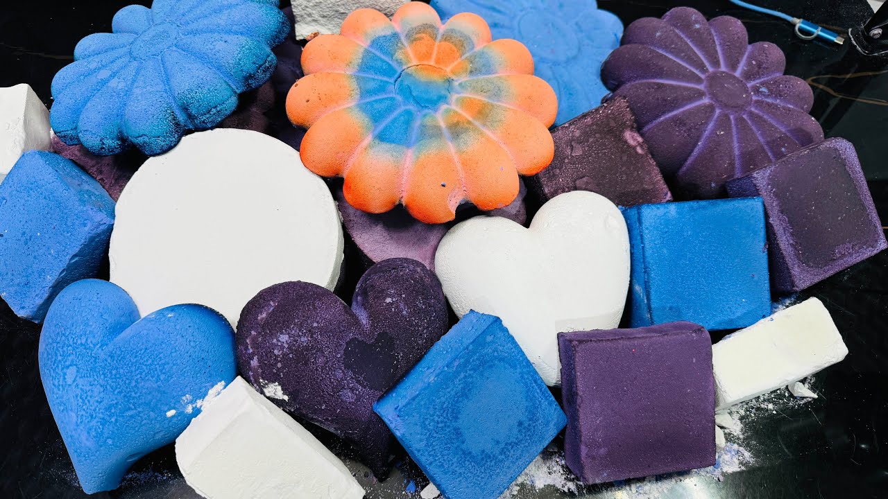 Soft Dyed Chalk ASMR Crushing |  Reform Chalk ASMR Video 