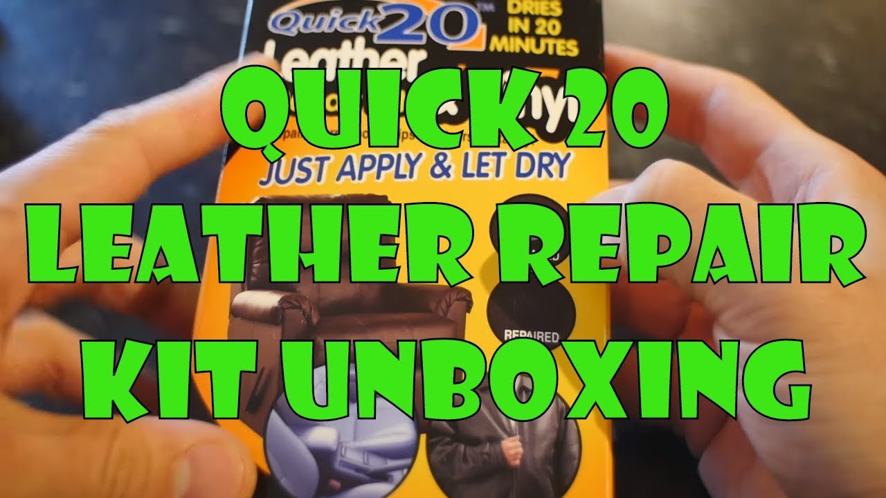Quick 20 Vinyl and Leather Repair Kit Unboxing