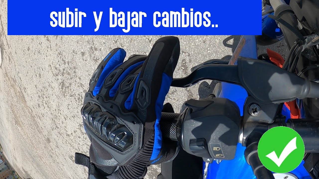 como meter los cambios correctamente en una moto