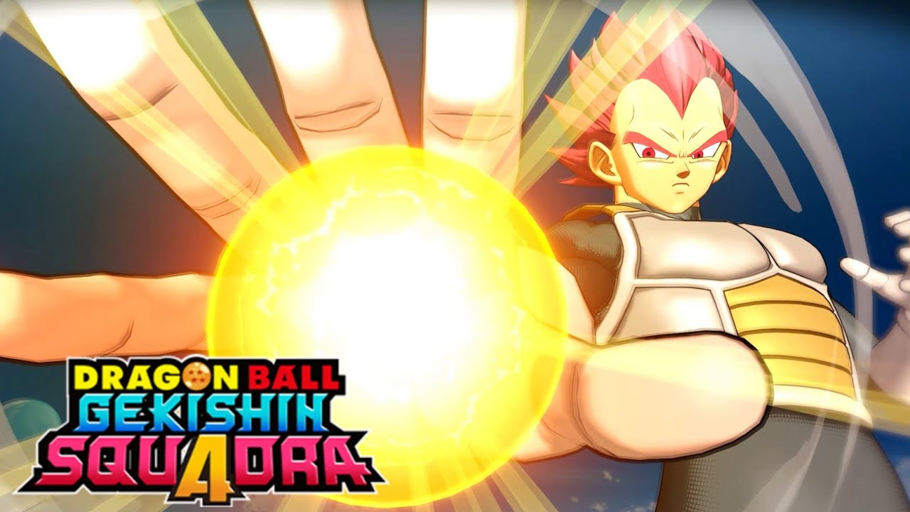 Dragon Ball Gekishin Squadra: Способности Вегеты в форме Супер Сайяна Бога, вступительные ролики,...
