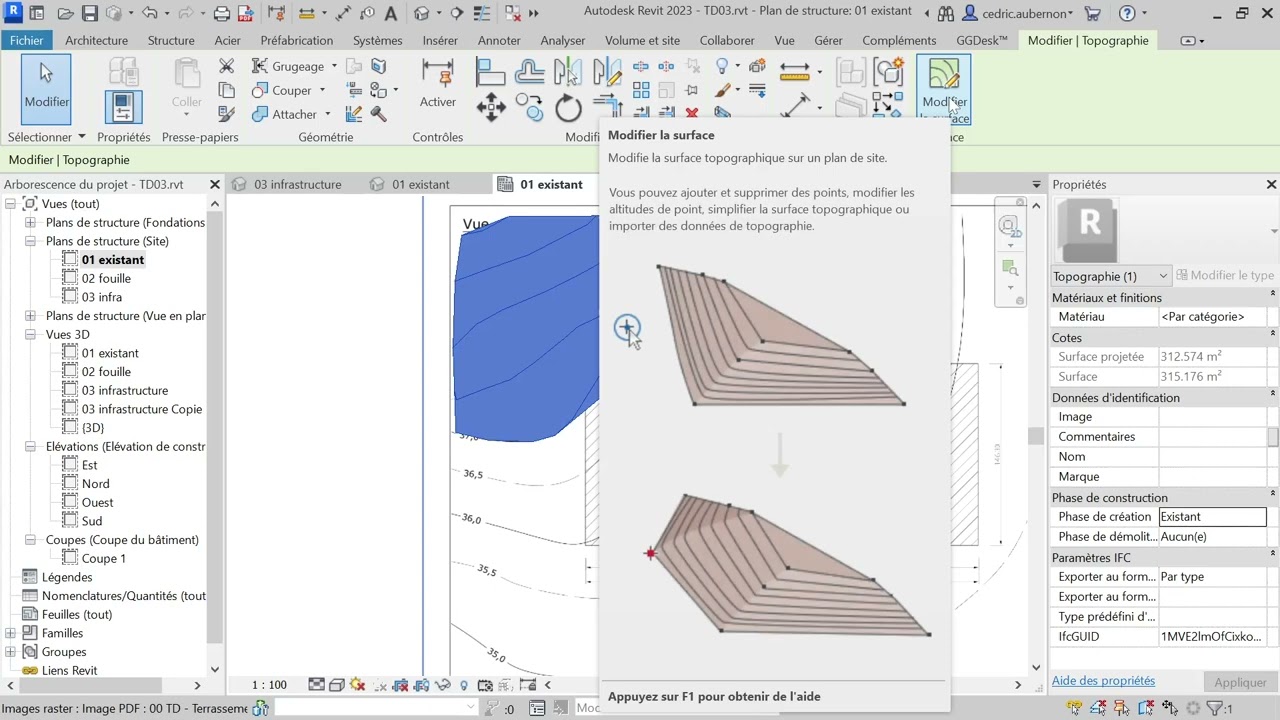07 REVIT TERRASSEMENT - TD07a courbes de niveau